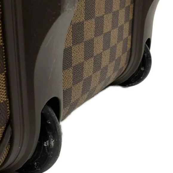 Authentic LOUIS VUITTON Pegase 45 (Old Model) Ebene Damier Suitcase br738-122525 - Picture 7 of 15